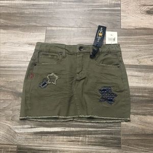 NWT Lucky Brand Girls Skirt in Olive Green Size 10